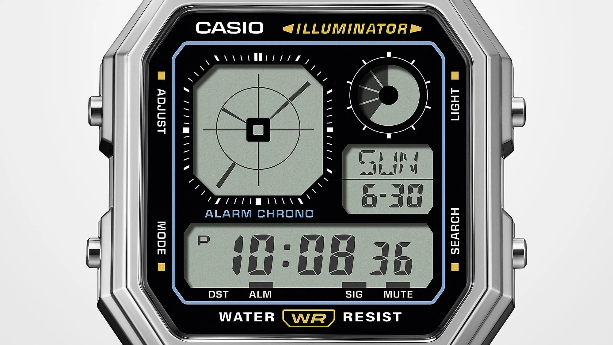 A130WE-7A Casio de caballero correa de metal - Image 4