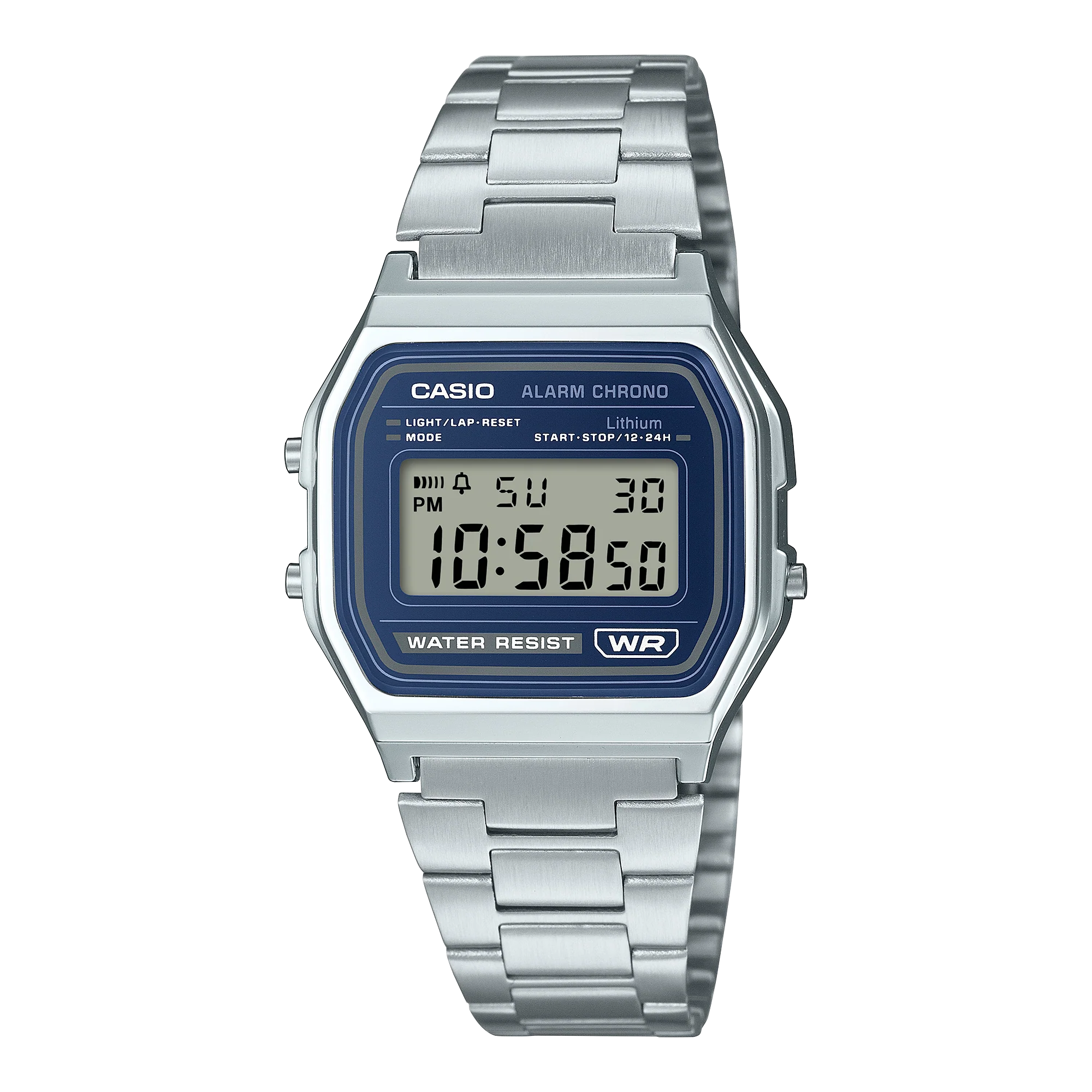 A158WEA-2 Reloj Casio de hombre correa de metal digital