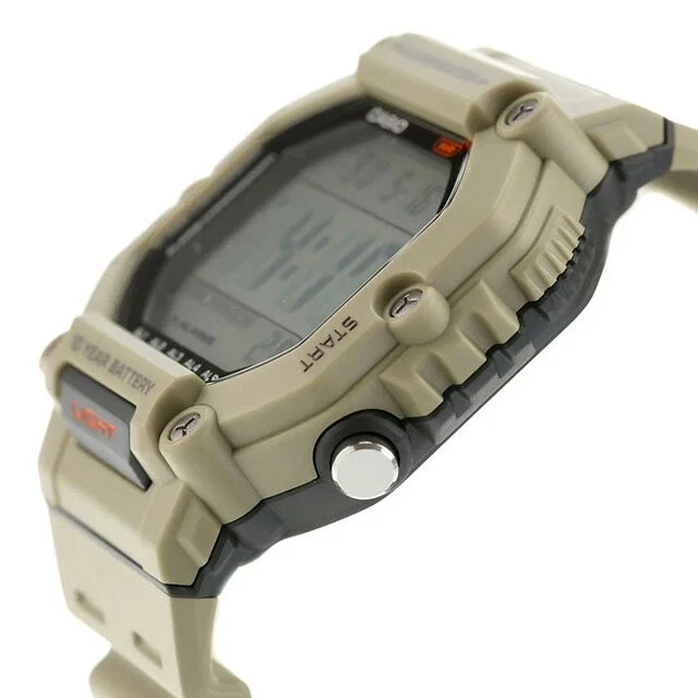 AE-1600H-5AV Casio Reloj unisex pulsera de caucho 10 años de batería - Image 4