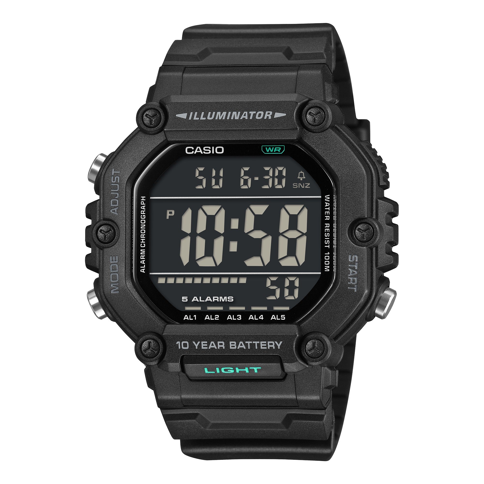 AE-1600HX-1BV Reloj Casio de hombre correa de resina 10 años de batería