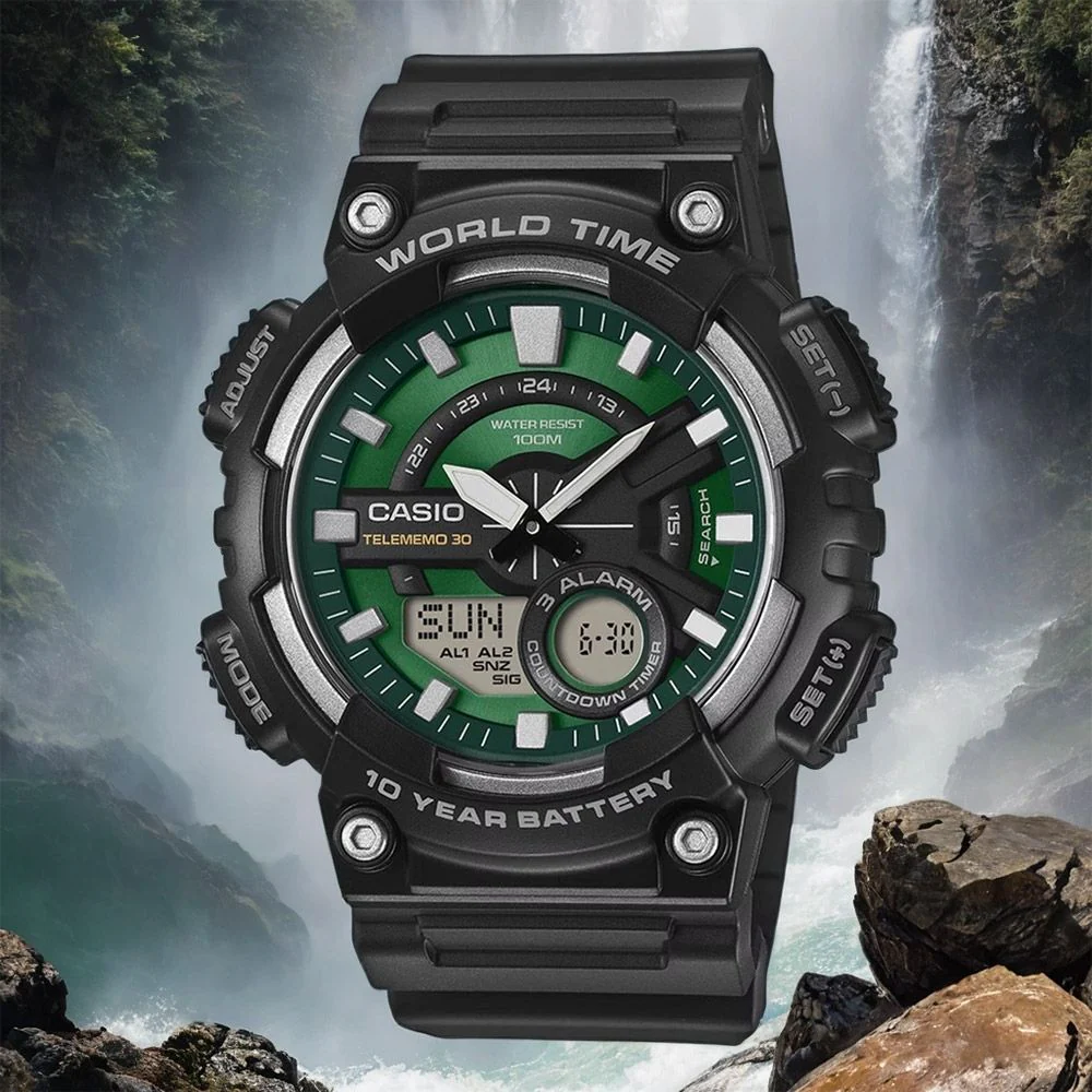 AEQ-110W-3A2V Reloj Casio de hombre correa de silicona - Image 3