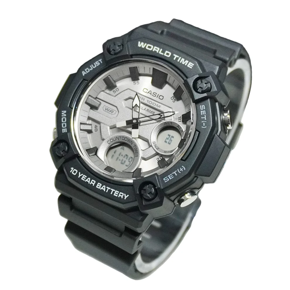 AEQ-120W-7AV Casio de hombre pulsera de resina 10 años de batería - Image 3