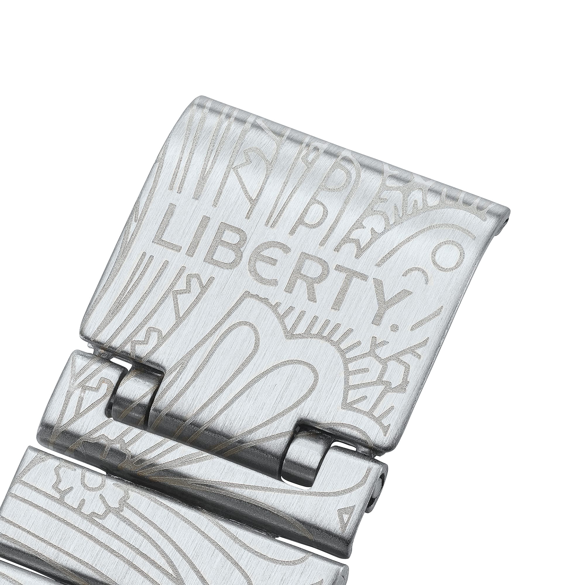 AQ-230ELT-7A Reloj Casio x Liberty unisex correa de metal doble hora - Image 7