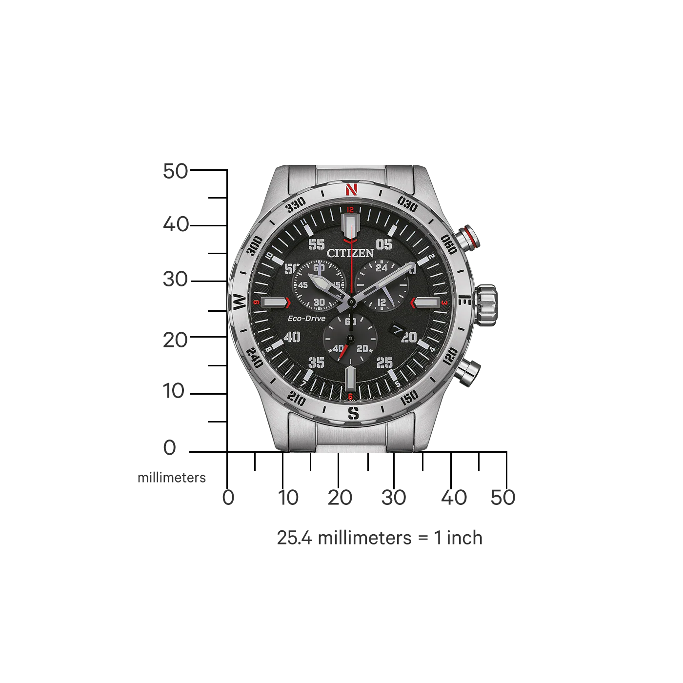 AT2520-89E Reloj Citizen Eco-Drive de hombre pulsera de metal 43.5 mm - Image 5