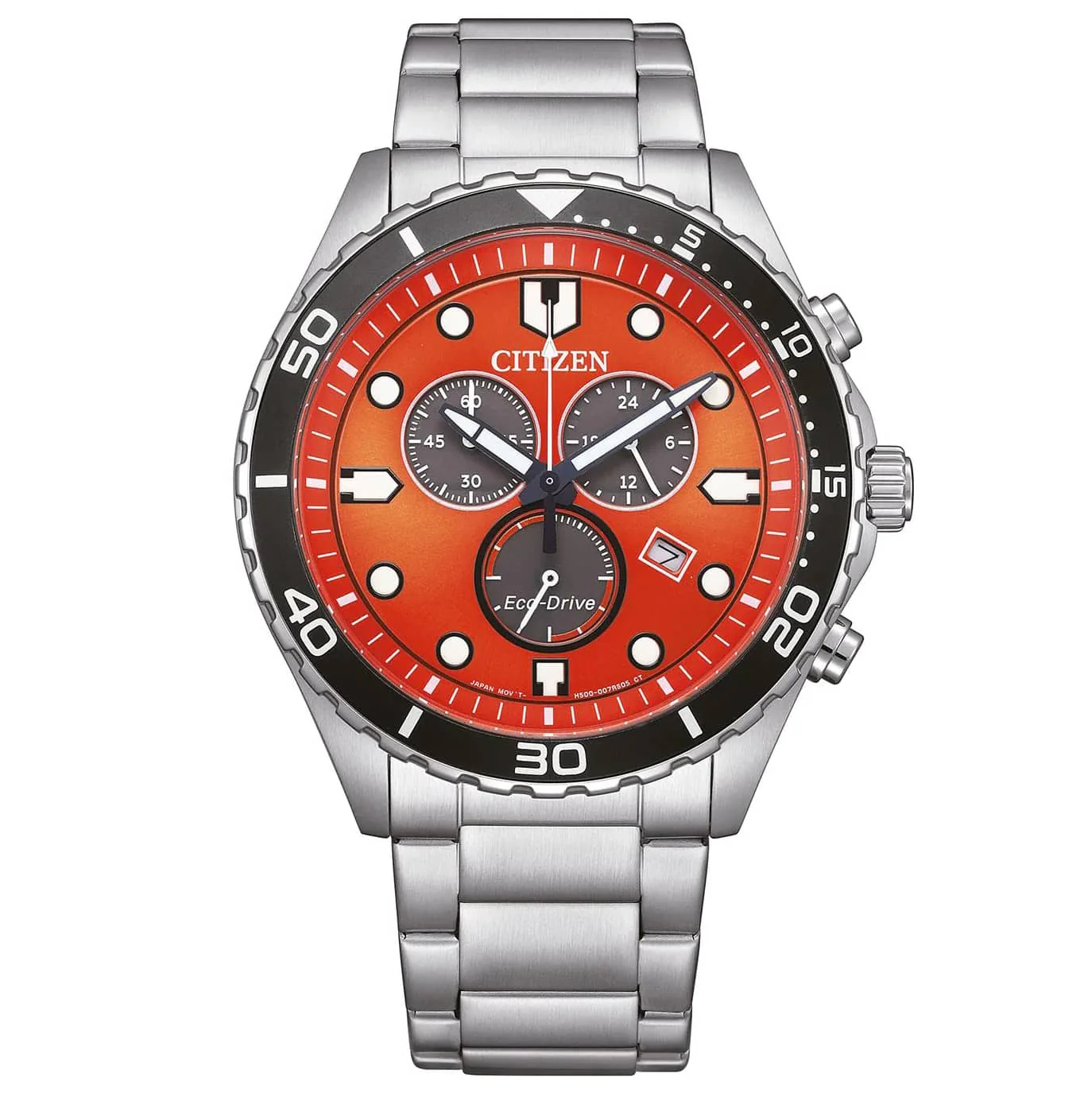 AT2560-84X Citizen Chrono Sporty-Aqua Eco-drive de Hombre pulsera de acero inoxidable