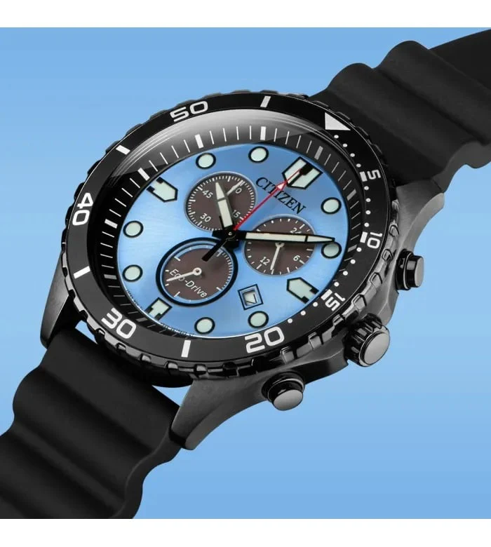 AT2567-18L Citizen Eco-Drive Reloj para hombre pulsera de caucho - Image 4