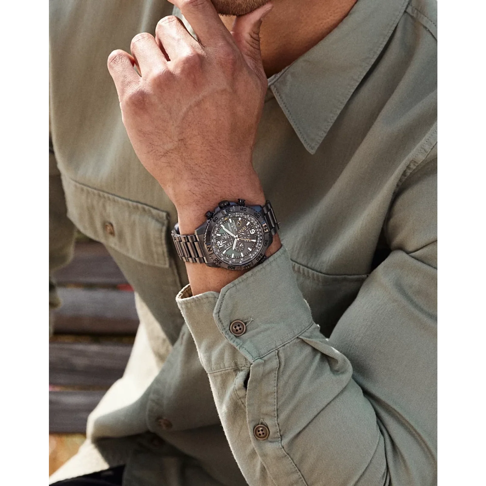 AT8227-56X Reloj Citizen Promaster Eco-drive de caballero pulsera de metal - Image 3
