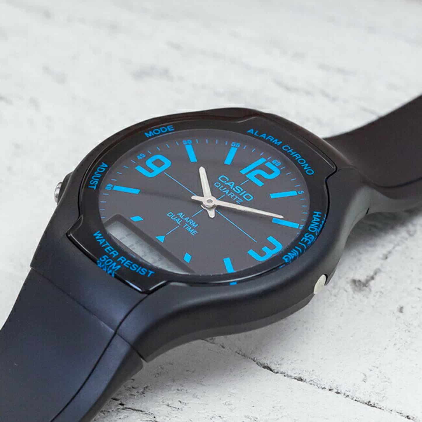AW-90H-2BV Reloj Casio para Hombre, Alarma Cronómetro - Image 3