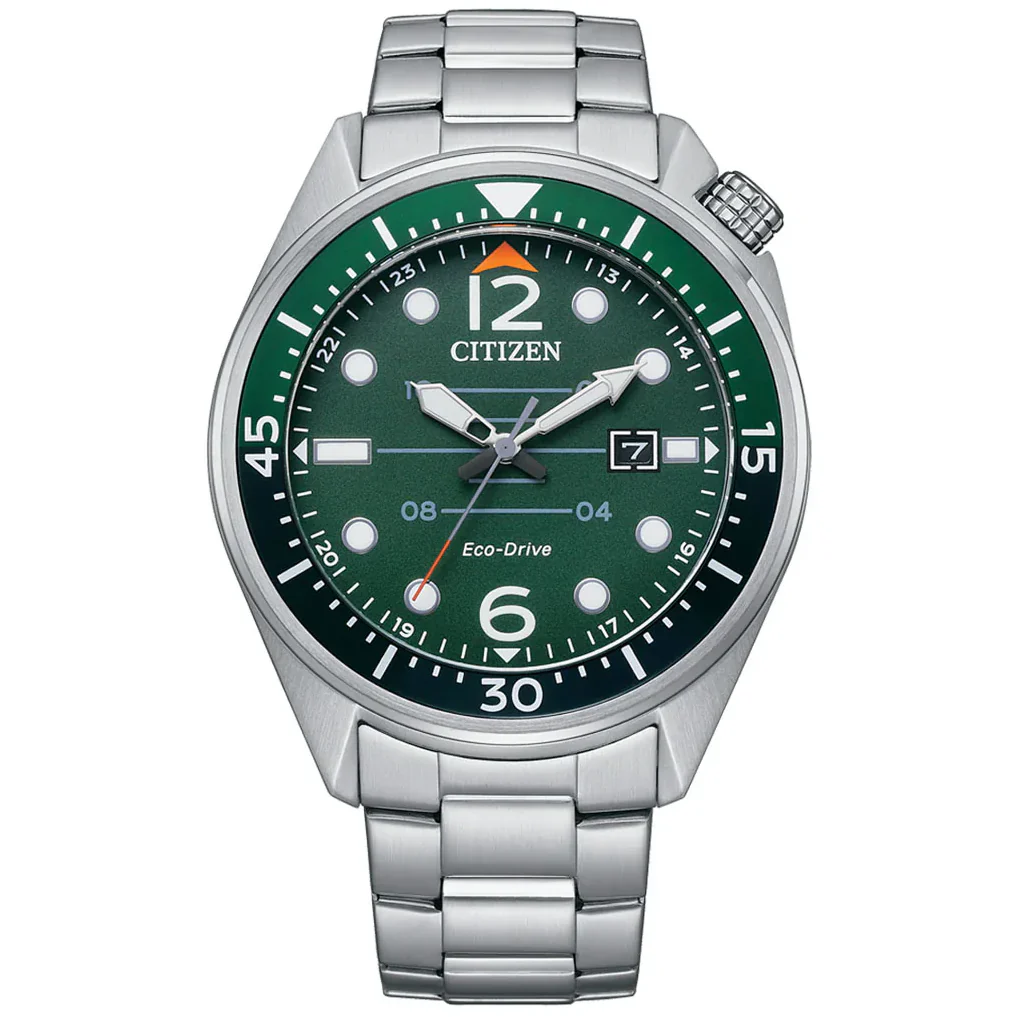 AW1715-86X Reloj Citizen Seaplane de caballero pulsera de metal 43mm Eco-Drive