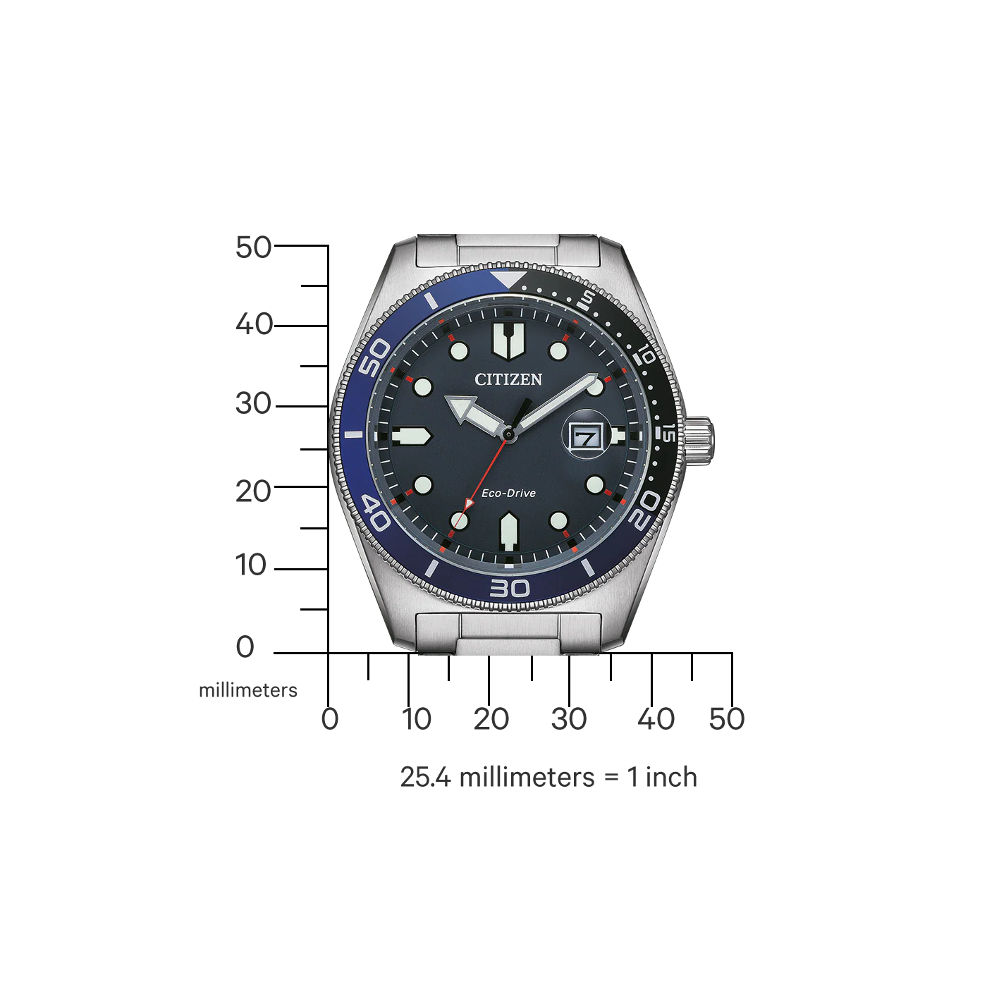 AW1761-89L Citizen Eco-Driver hombre pulsera de metal - Image 3
