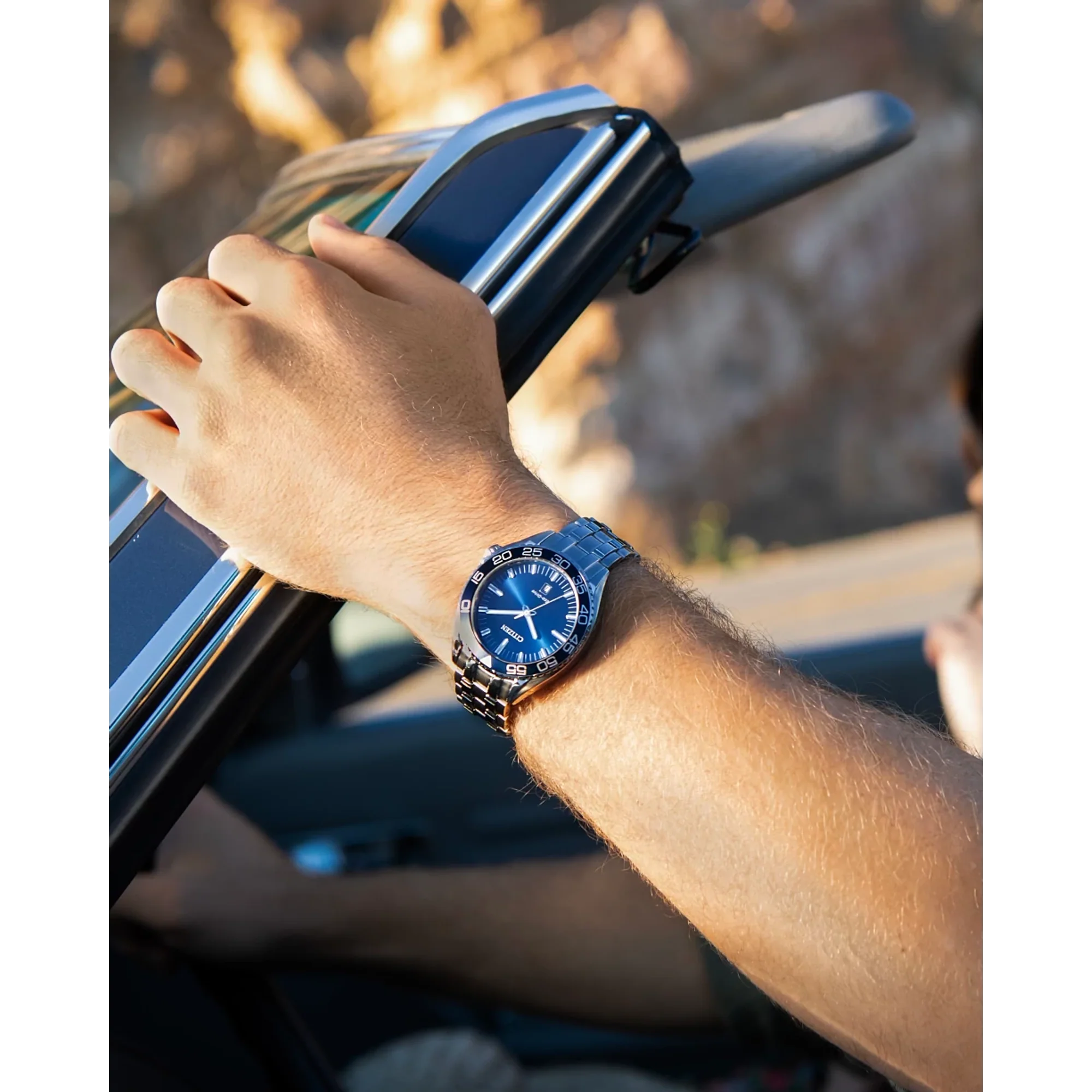 AW1770-53L Citizen Eco-drive reloj para hombre pulsera de metal - Image 6