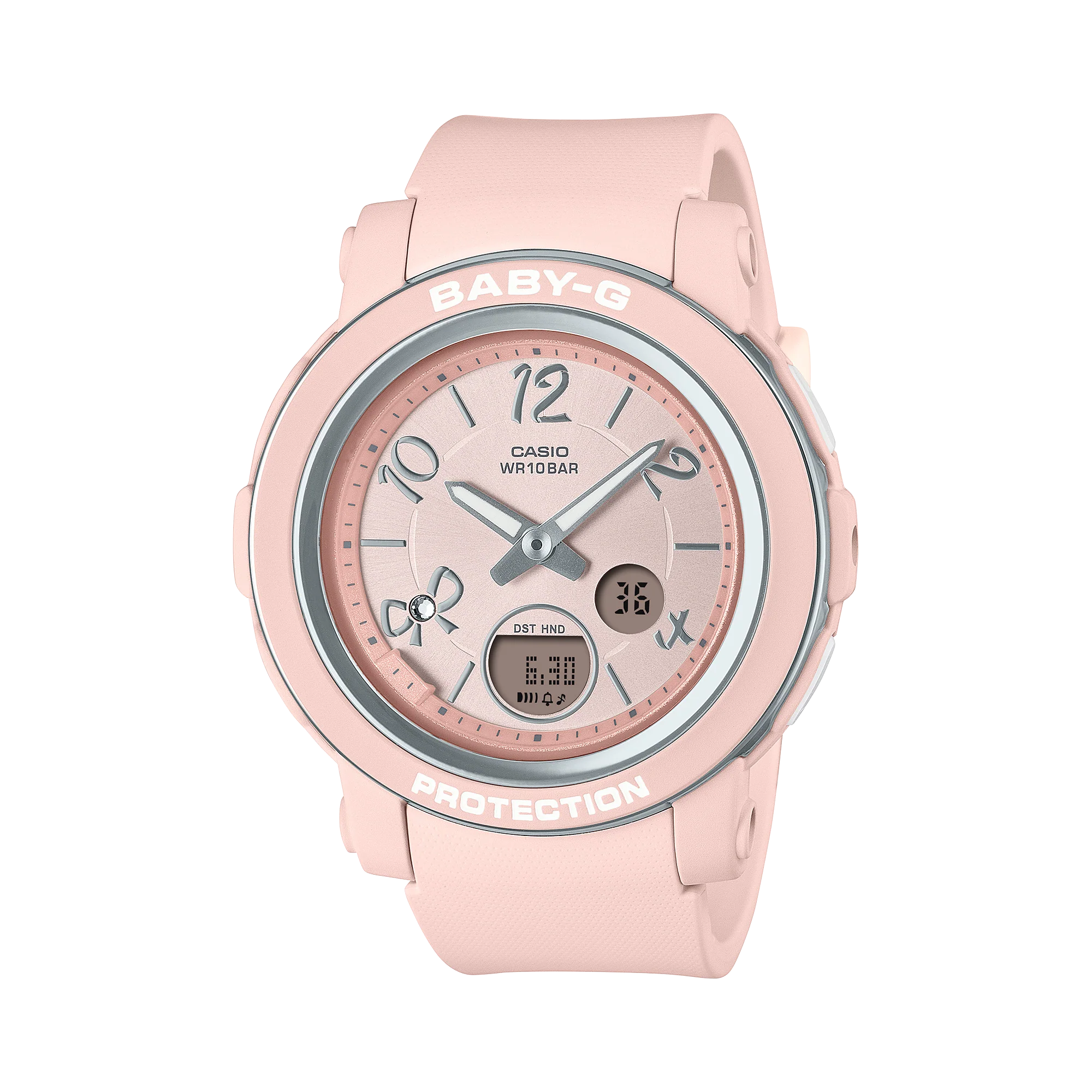 BGA-290RA-4A Reloj Baby-G de dama banda de resina 45 mm