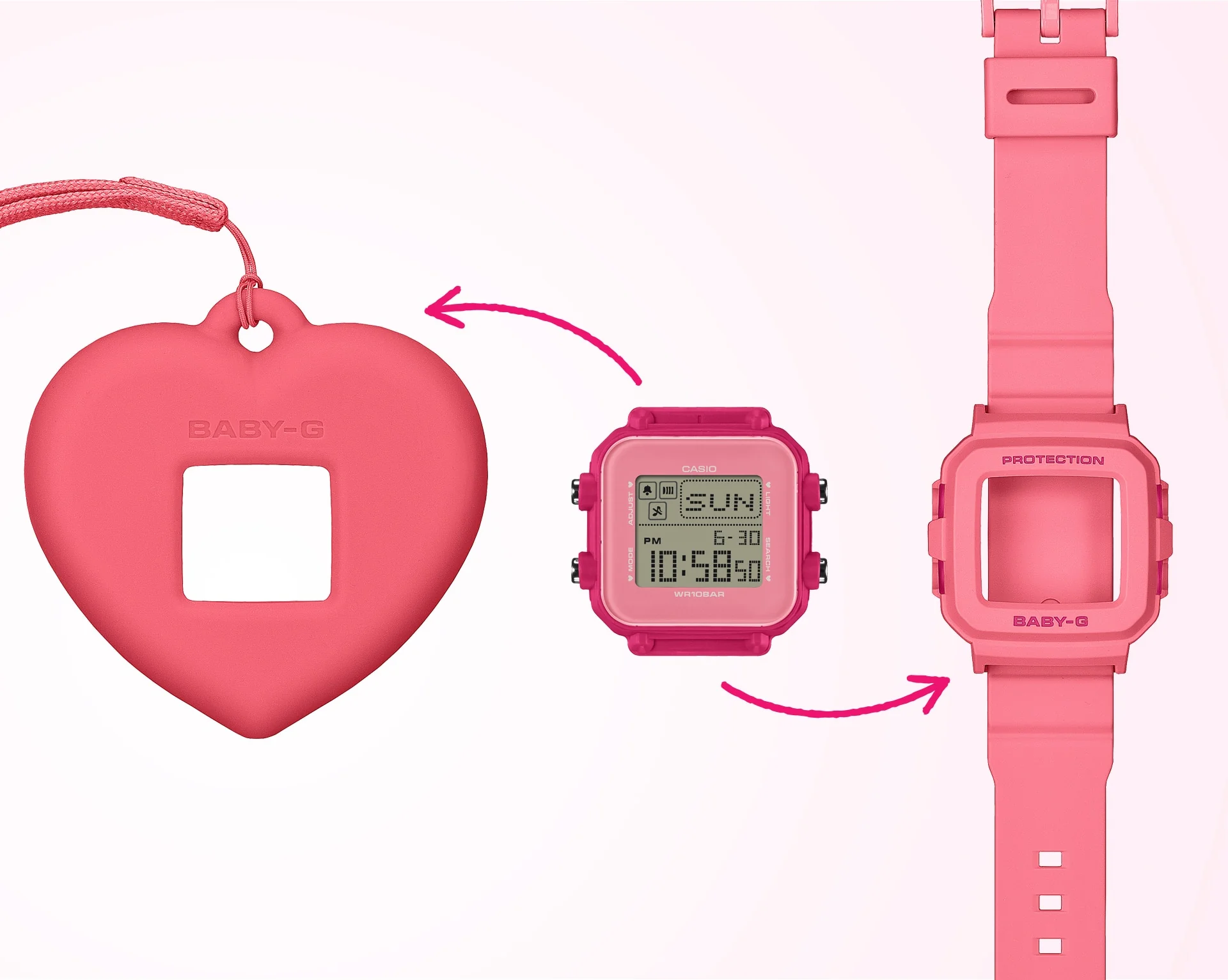BGD-10KH-4 Reloj Baby-G de mujer correa de silicona - Image 4