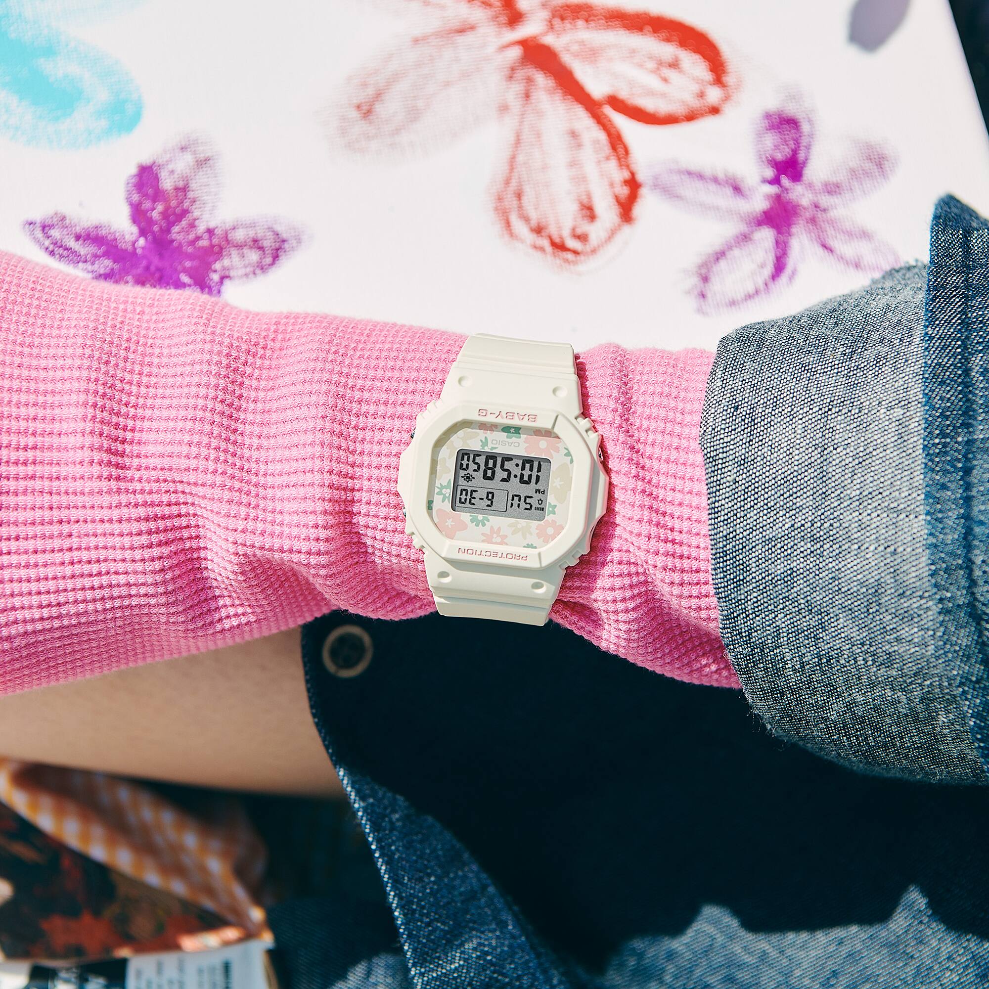 BGD-565RP-7 Baby-G reloj de dama pulsera de caucho digital - Image 5