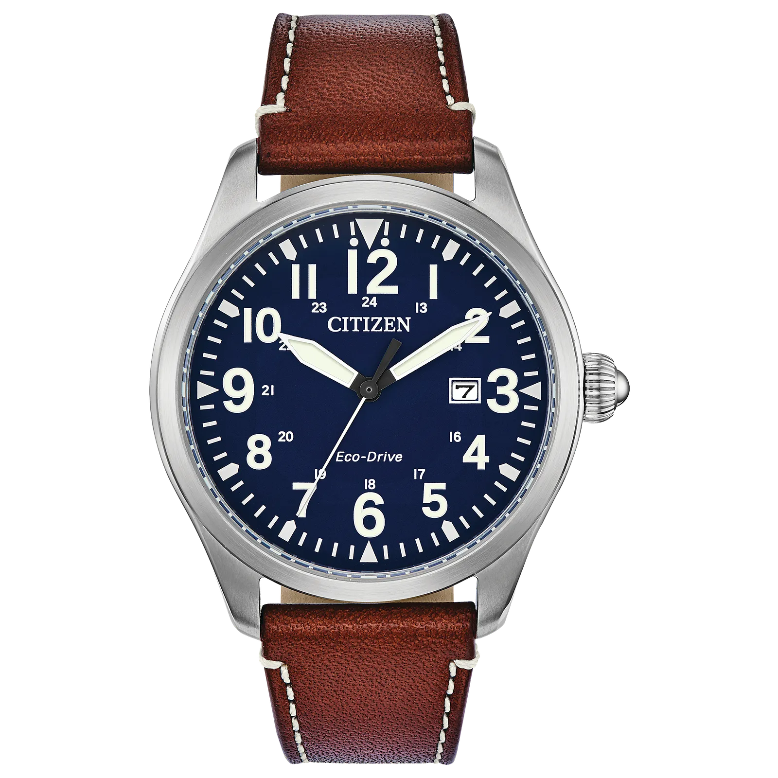 BM6838-17L Citizen Garrison Eco-drive de caballero pulsera de cuero