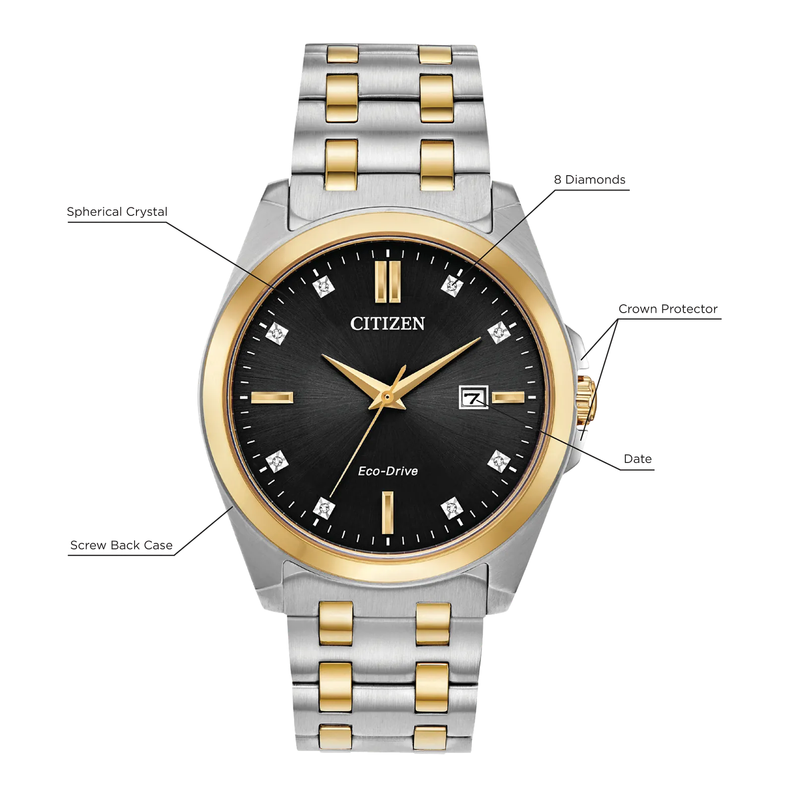 BM7107-50E Citizen Peyten Eco-drive de caballero pulsera de metal - Image 2