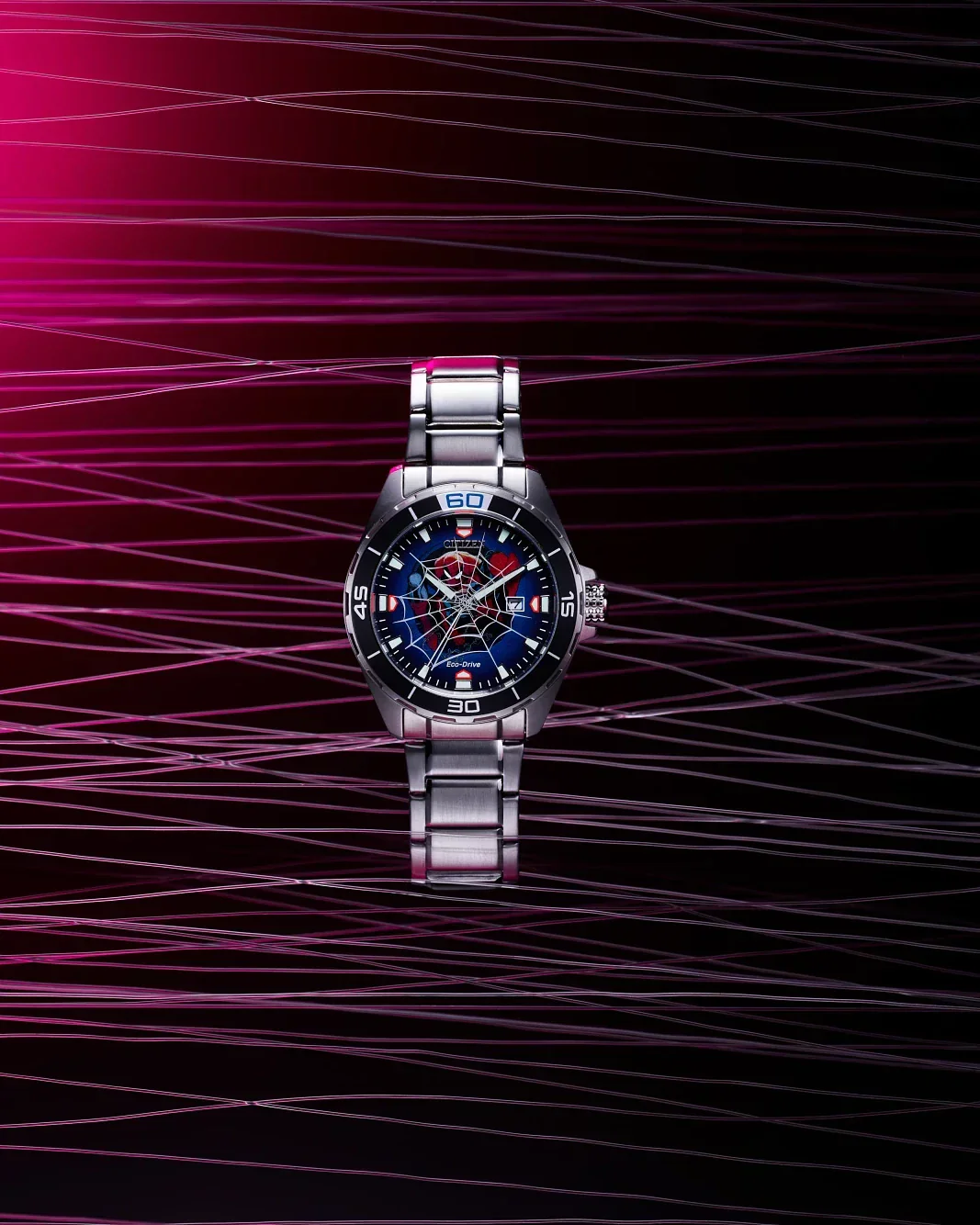 BM7610-52W Reloj Citizen Spider-Man Eco-drive de hombre pulsera de metal 44 mm - Image 4
