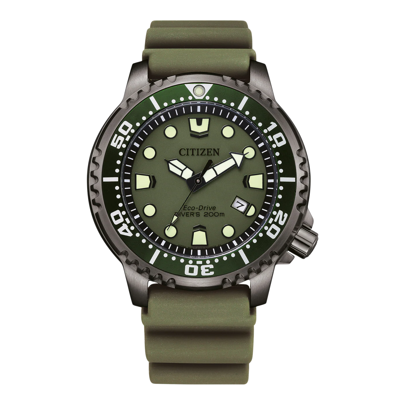 bn0157-11x Reloj Citizen Eco-drive de hombre pulsera de caucho 44 mm