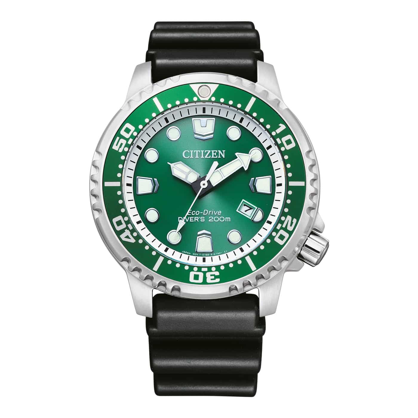 BN0158-00X Citizen Eco-drive Reloj para hombre pulsera de caucho