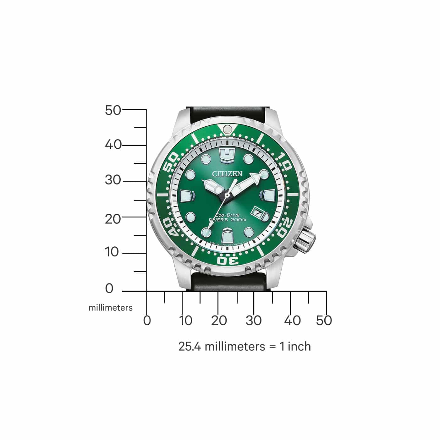 BN0158-00X Citizen Eco-drive Reloj para hombre pulsera de caucho - Image 4