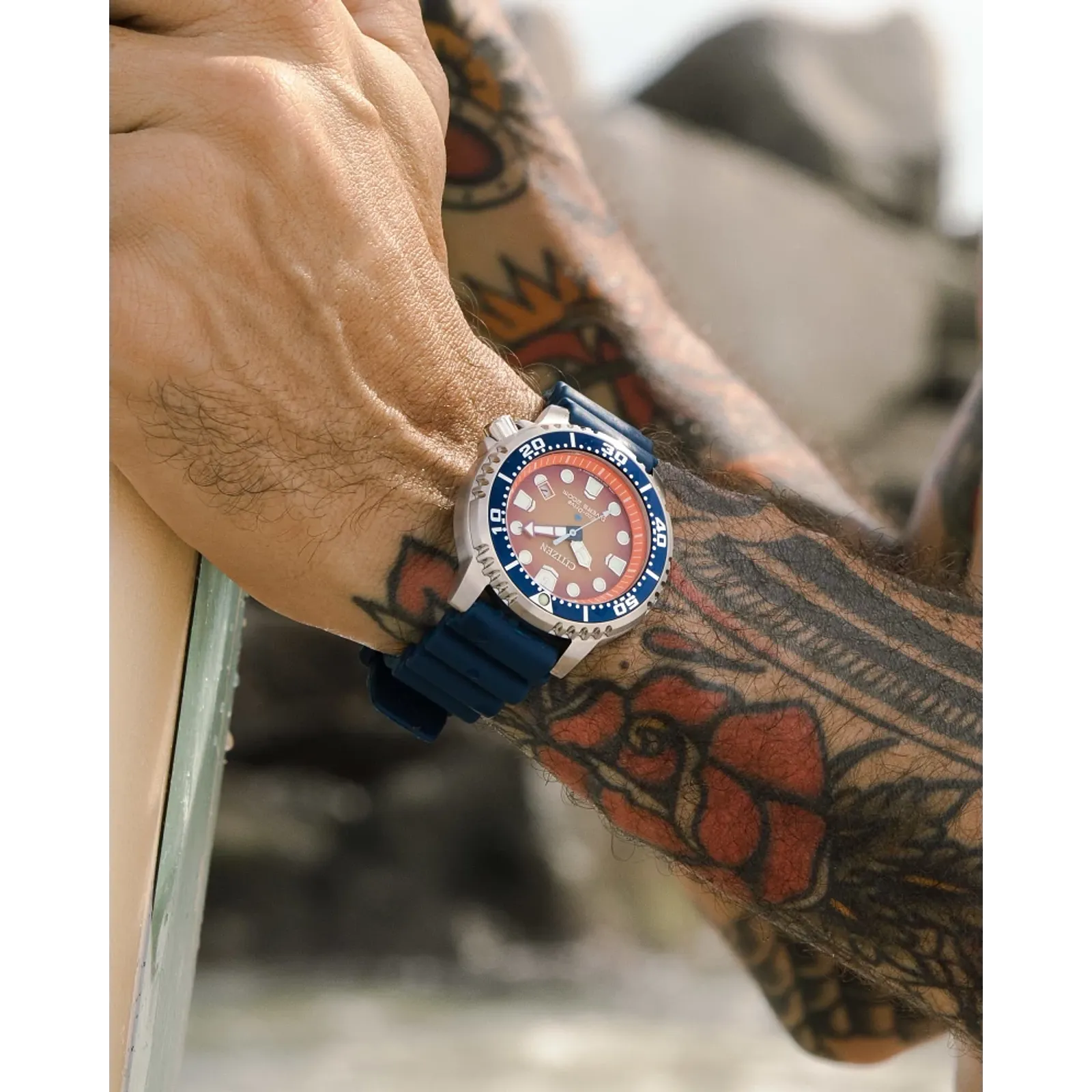 BN0169-03X Reloj Citizen Promaster Dive Eco-drive Unisex banda de silicona 44 mm - Image 5