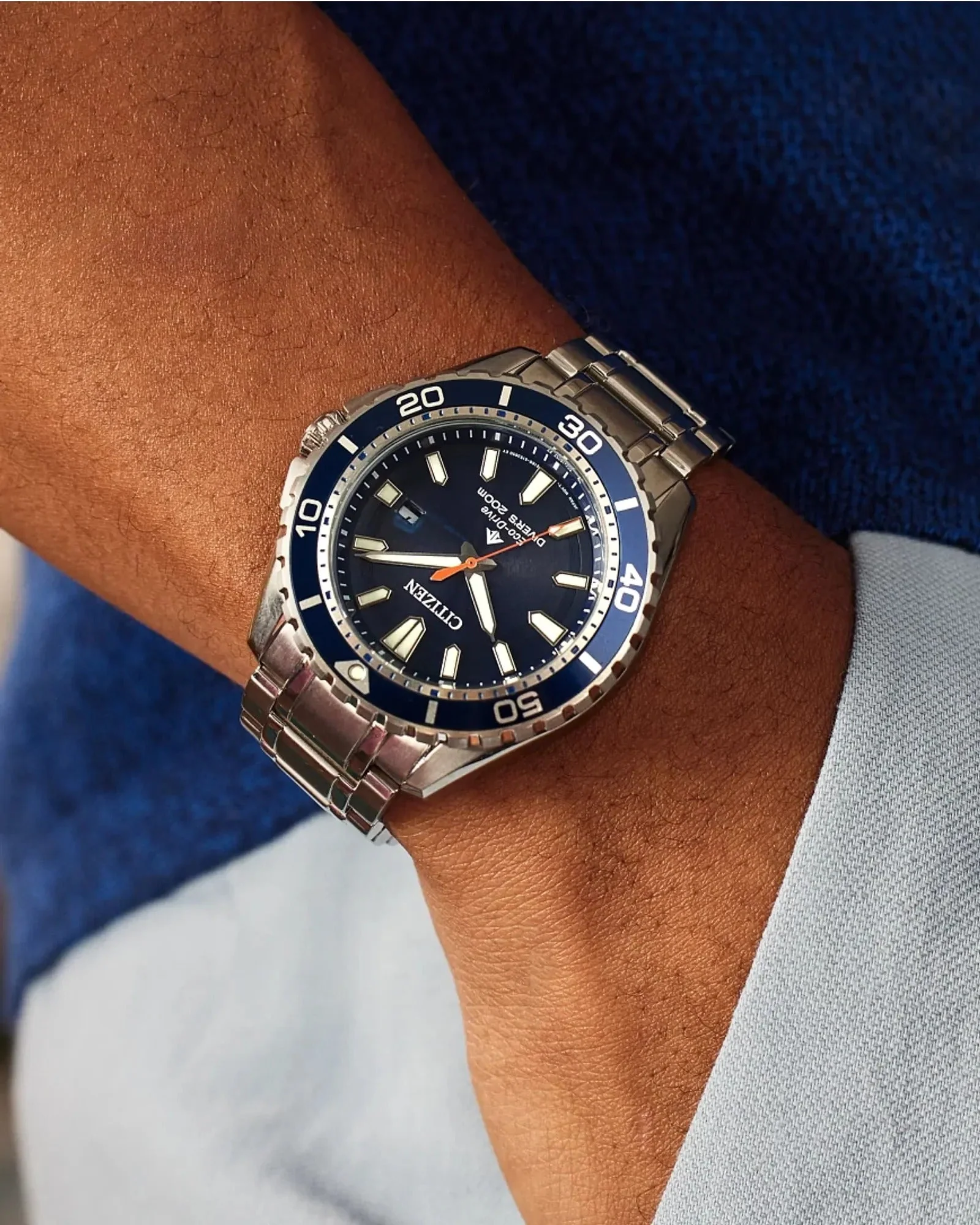 BN0191-55L Reloj Citizen Promaster Dive de hombre correa de metal Eco-Drive - Image 5