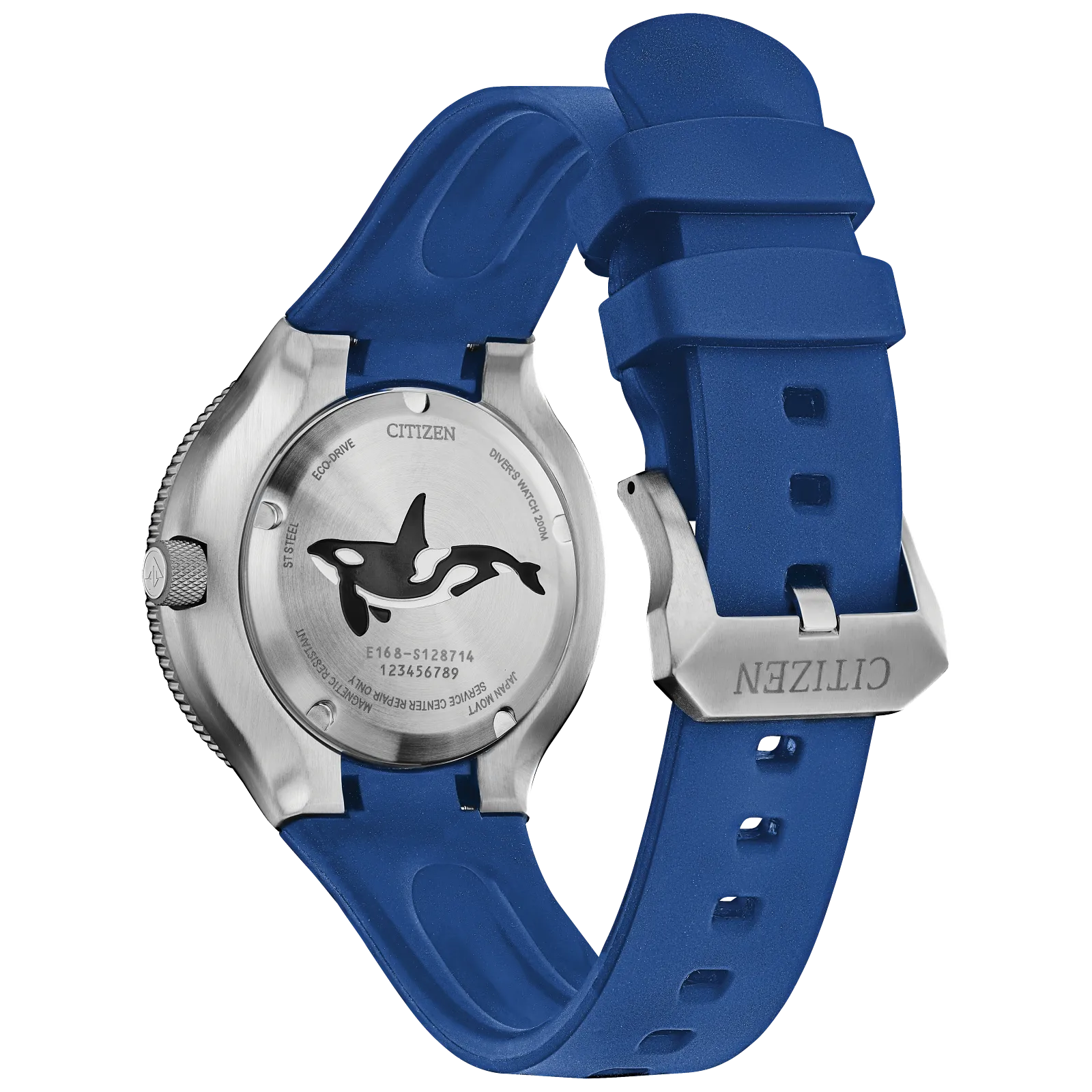 BN0238-02L Citizen Promaster Dive Blue Orca de hombre pulsera de caucho Eco-drive - Image 5