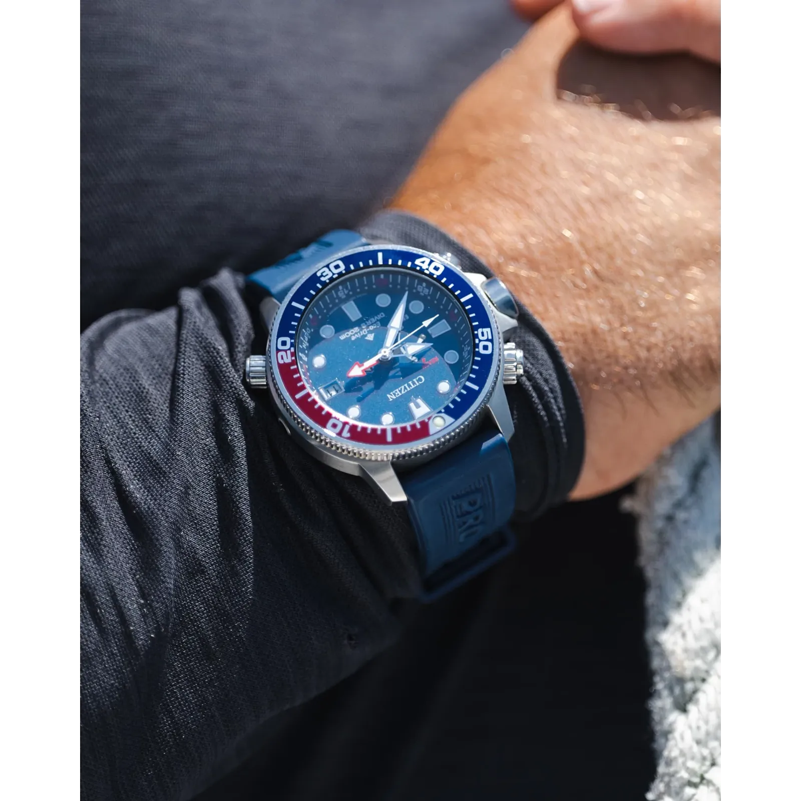 BN2038-01L Citizen Promaster Aqualand Eco-drive de caballero pulsera de resina - Image 2