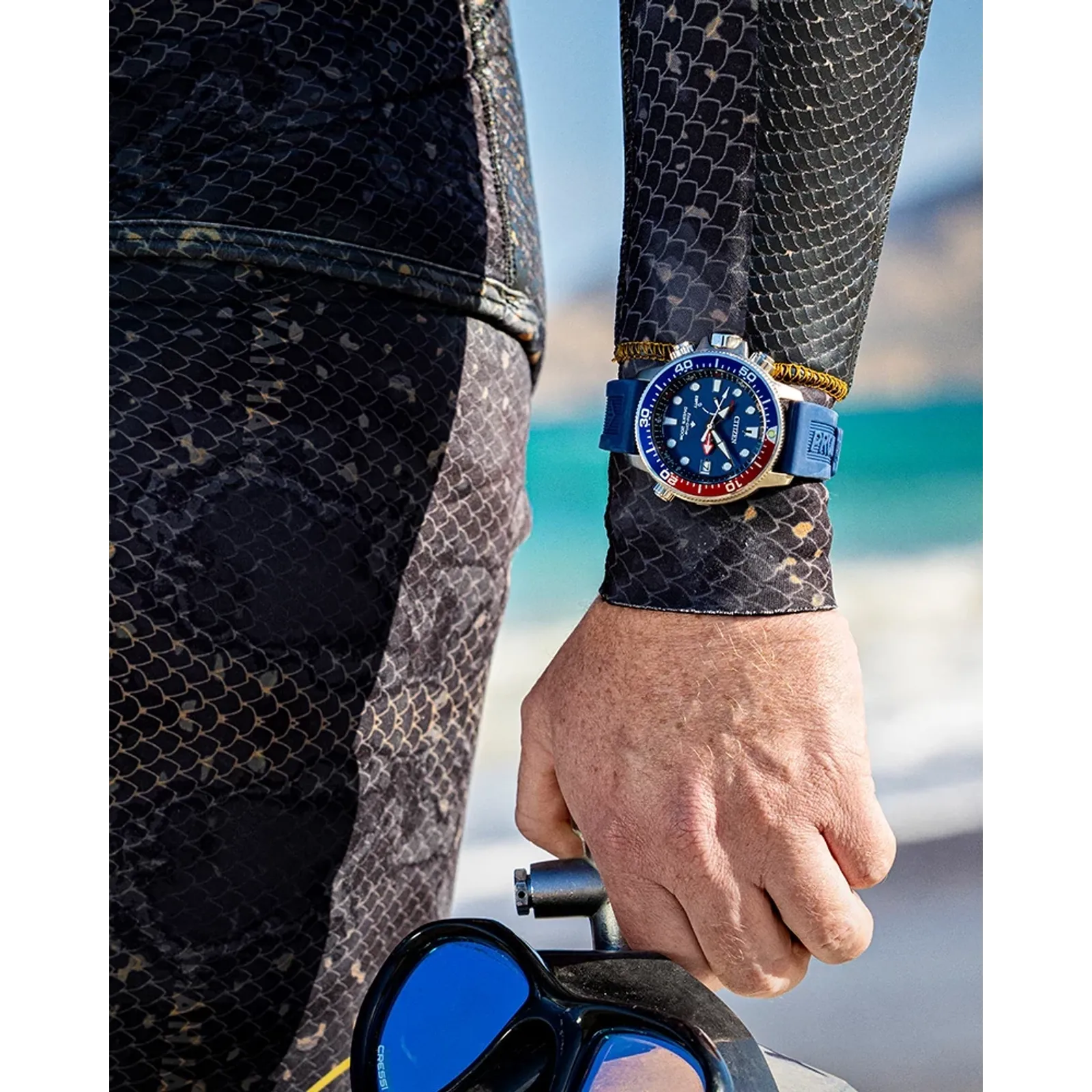 BN2038-01L Citizen Promaster Aqualand Eco-drive de caballero pulsera de resina - Image 5