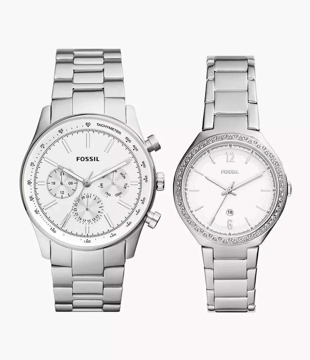 BQ2832SET Reloj para Pareja banda de metal
