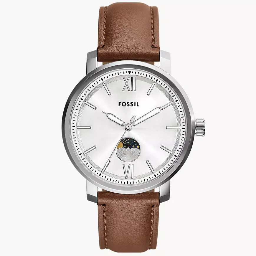 BQ2908 Reloj Rhett de caballero banda de piel 43 mm