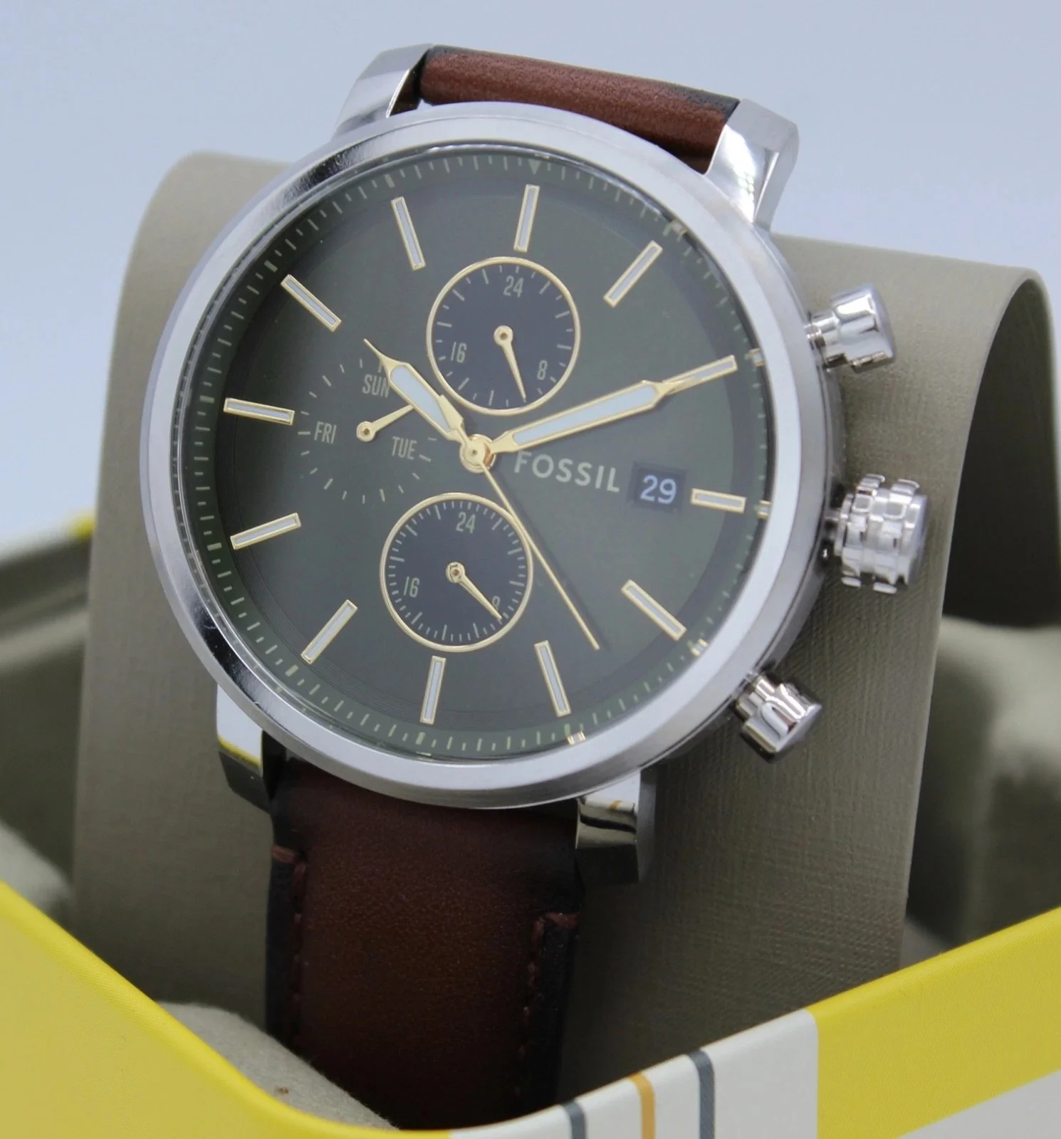 BQ2932 Reloj Rhett de hombre pulsera de cuero - Image 4
