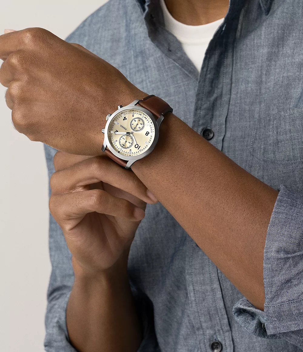 BQM7105 Reloj Bennett de hombre pulsera de cuero - Image 6
