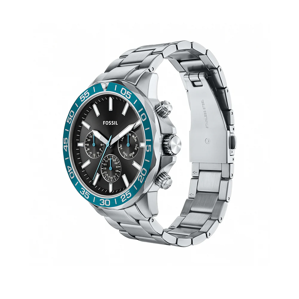 BQM7134 Reloj Fossil Bannon de hombre correa de metal - Image 4