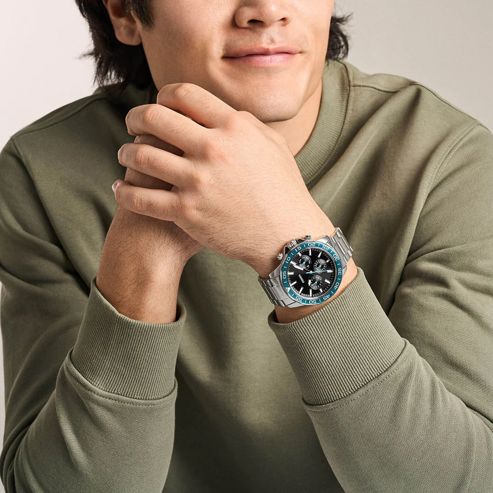 BQM7134 Reloj Fossil Bannon de hombre correa de metal - Image 7