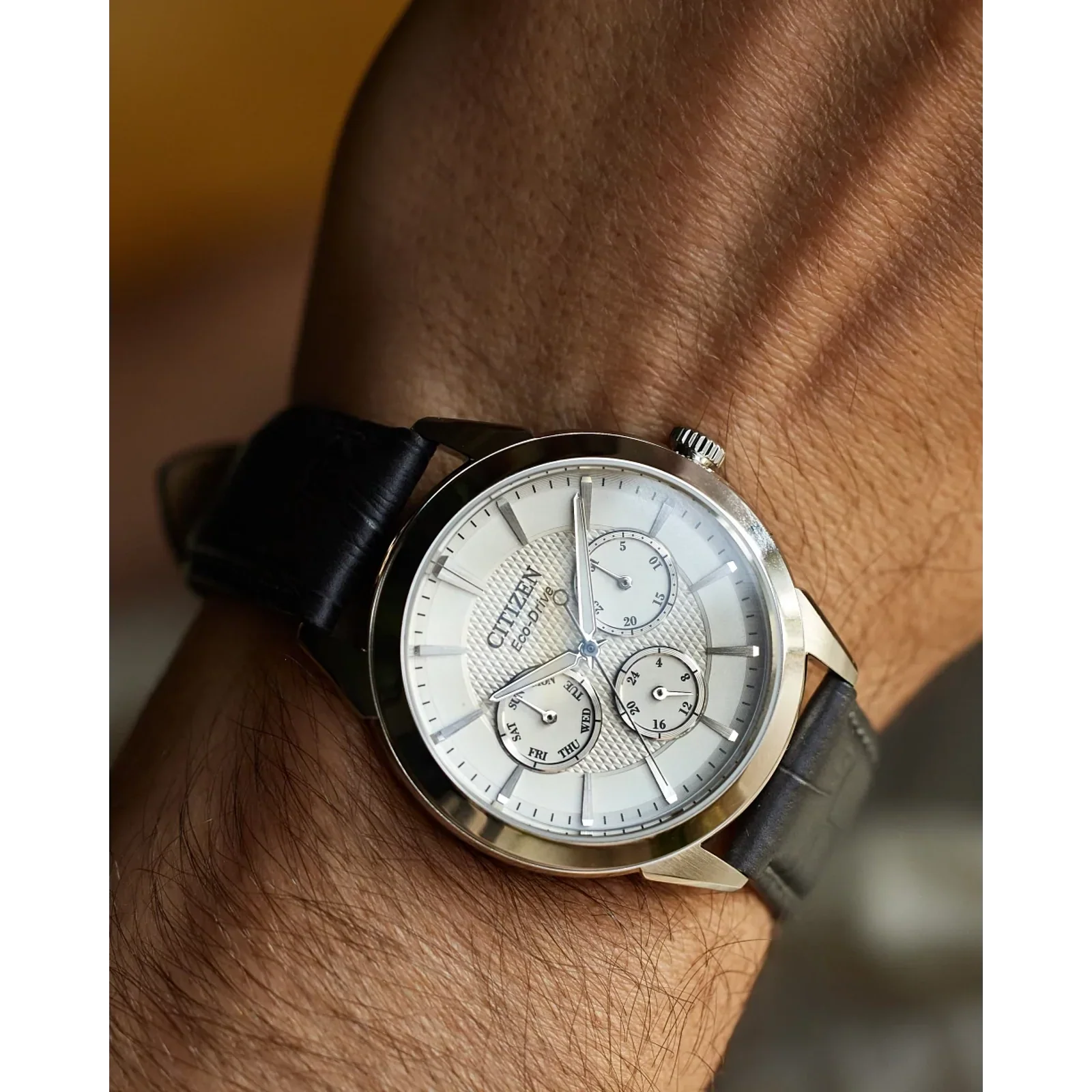 BU2110-01A Reloj Citizen Rolan Eco-drive de hombre pulsera de piel 40 mm - Image 2