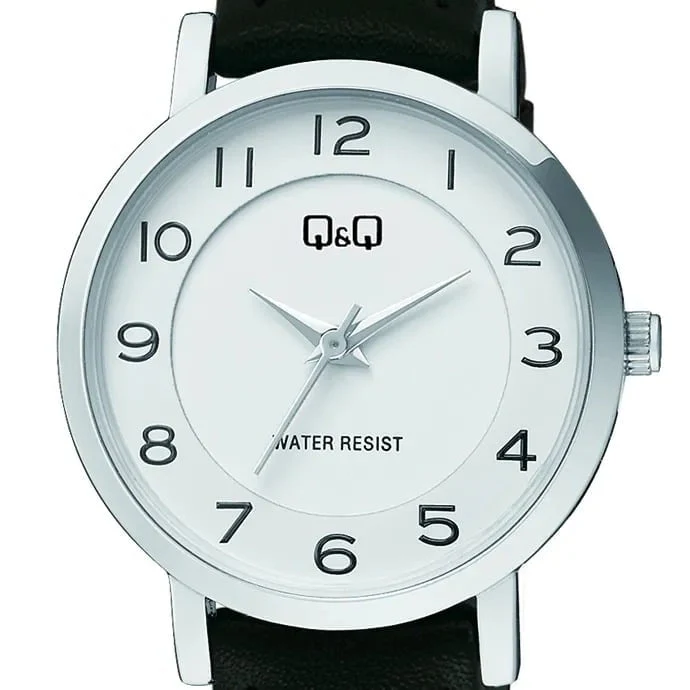 C60A-002PY QQ reloj para dama pulsera de piel análogo - Image 2