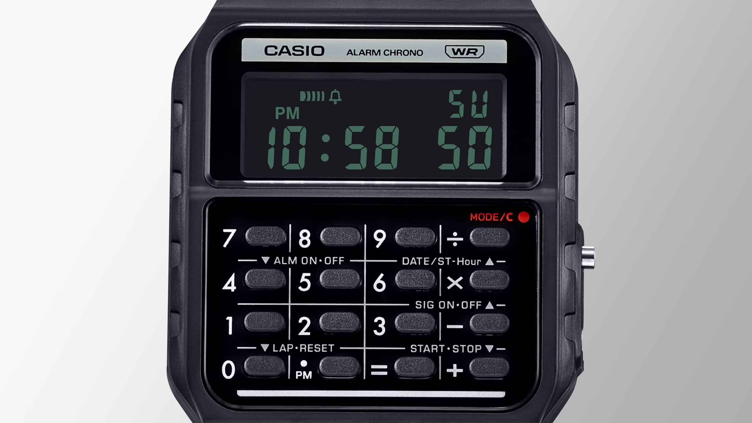 CA-53WB-1B Casio Reloj para caballero pulsera de caucho - Image 4