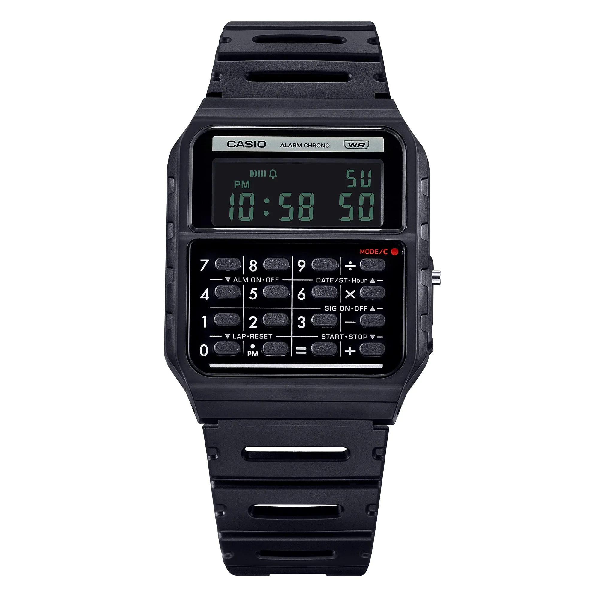 CA-53WB-1B Casio Reloj para caballero pulsera de caucho - Image 5