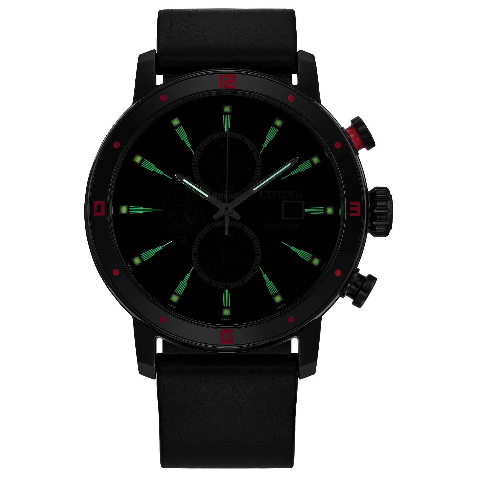 CA0769-04W Citizen Darth Vader Star Wars Eco-drive de hombre pulsera de cuero - Image 5
