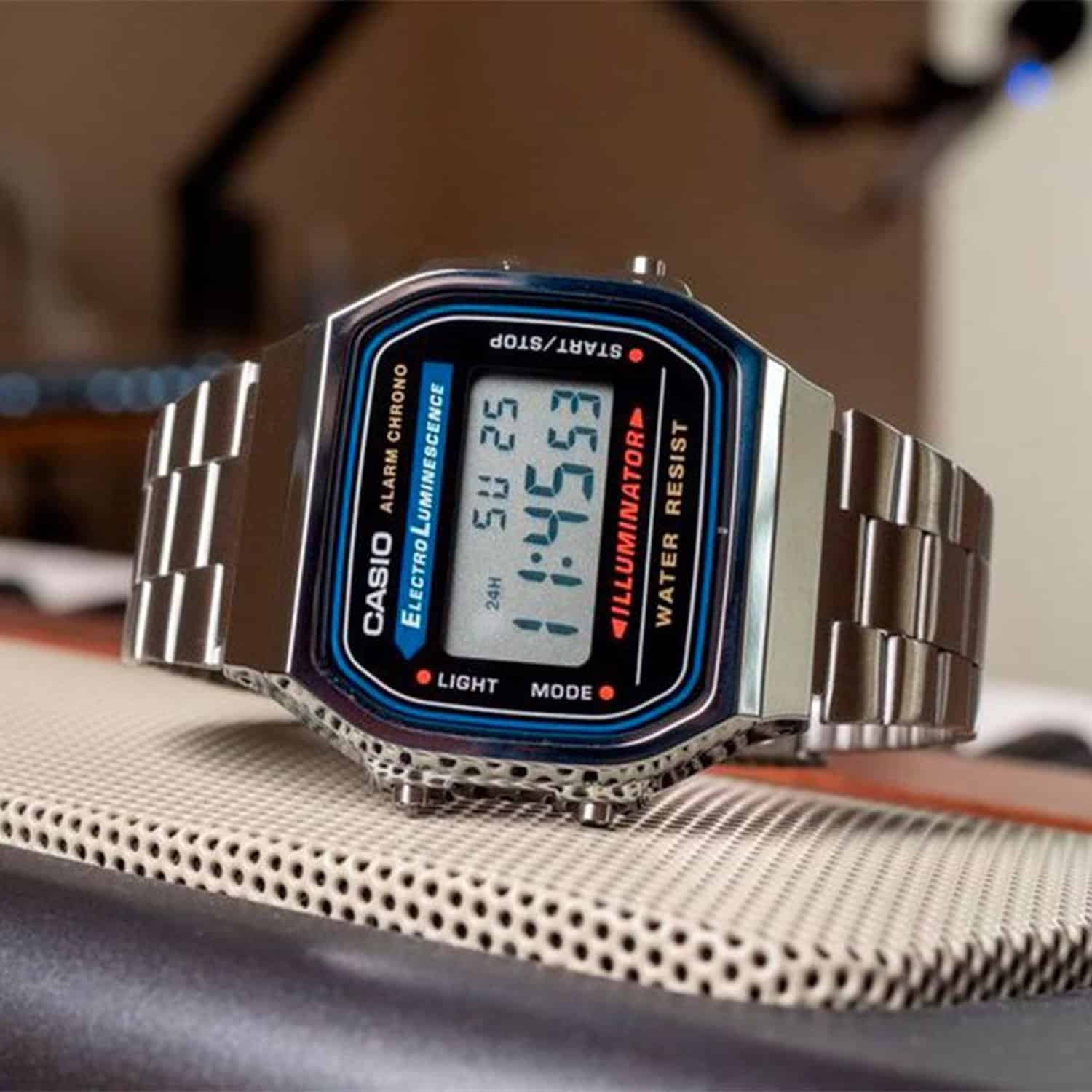 A-168WA-1 Reloj Casio Unisex, Vintage Clásico Illuminator - Image 5