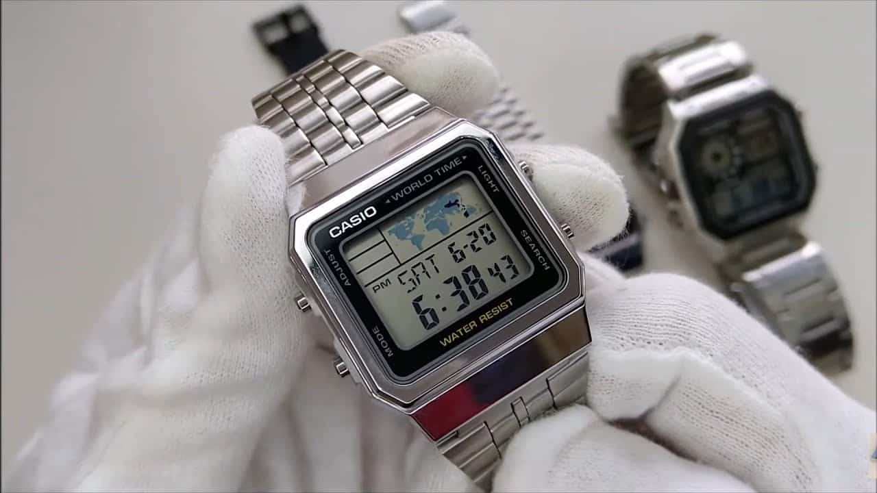 A-500WA-1 Reloj Casio para Hombre, Vintage Clásico Hora Mundial - Image 4