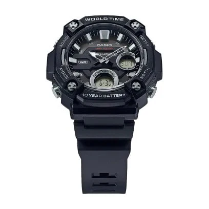 AEQ-120W-1AV Reloj Casio para Hombre, Hora Mundial 10 Años de Batería - Image 2