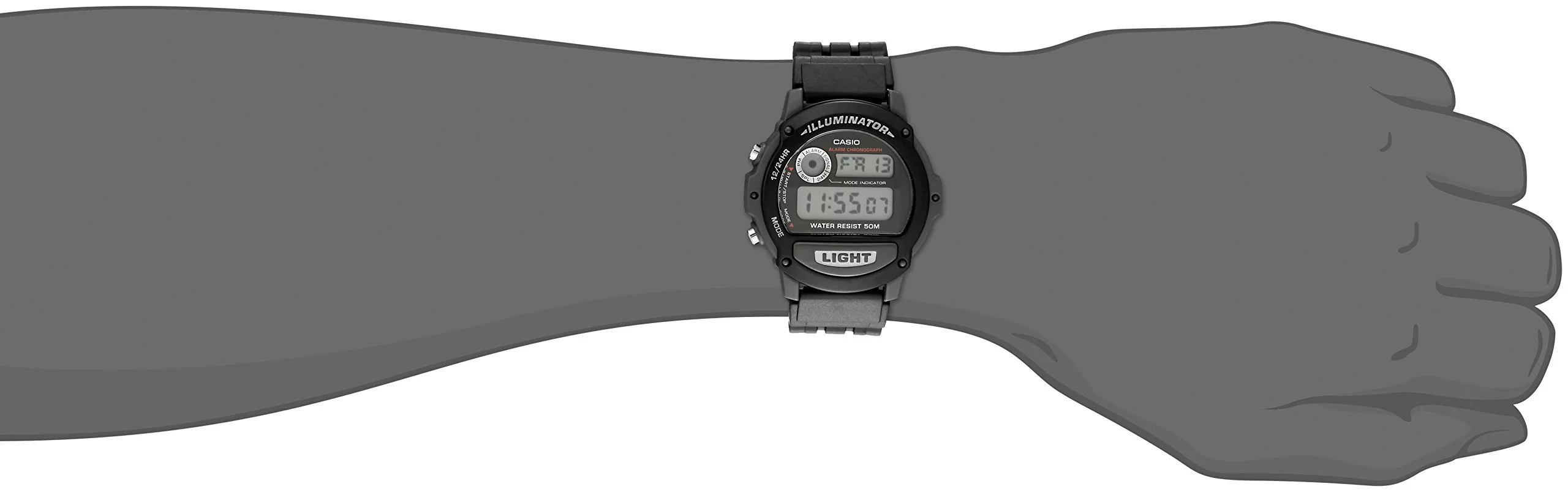 W-87H-1V Reloj Casio para Hombre, Illuminator con Cronógrafo - Image 6