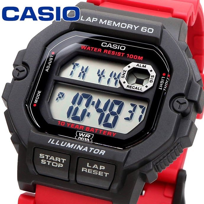 WS-1400H-4AV Reloj Casio para Hombre, 10 Años de Batería, Lap Memory 60 - Image 2