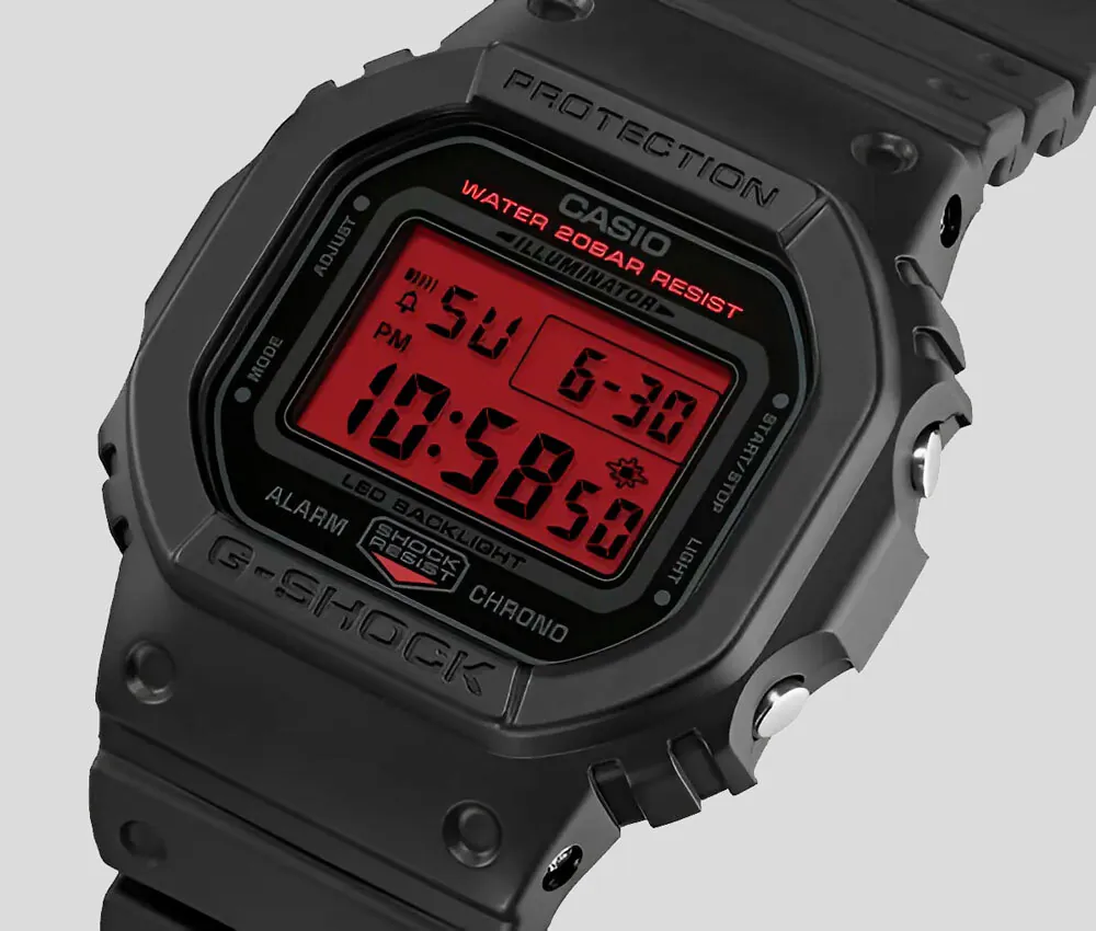 DW-5600BBR-1 Reloj G-Shock Unisex pulsera de caucho - Image 5