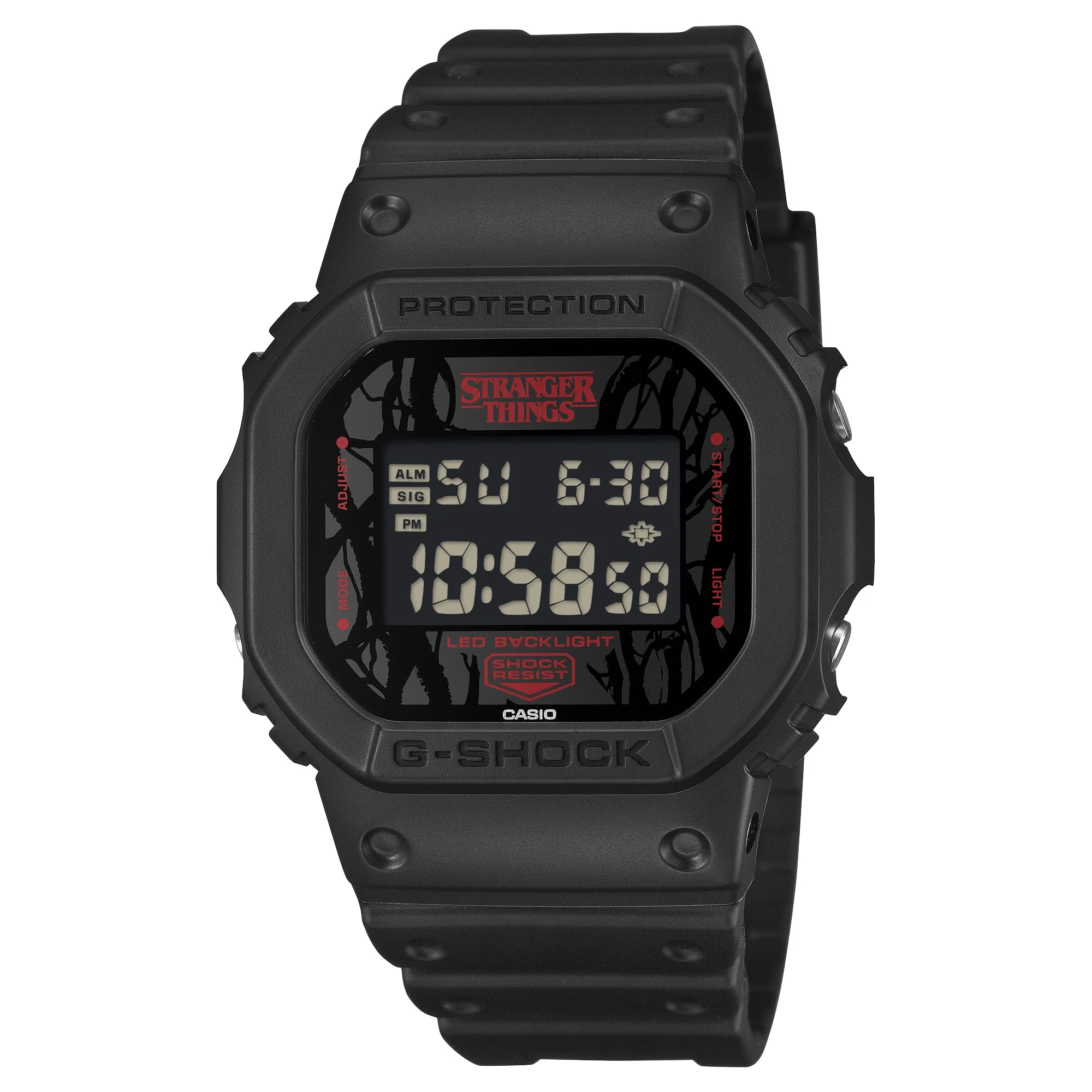 DW-5600STT-1 Reloj G-Shock Stranger Things unisex correa de silicona