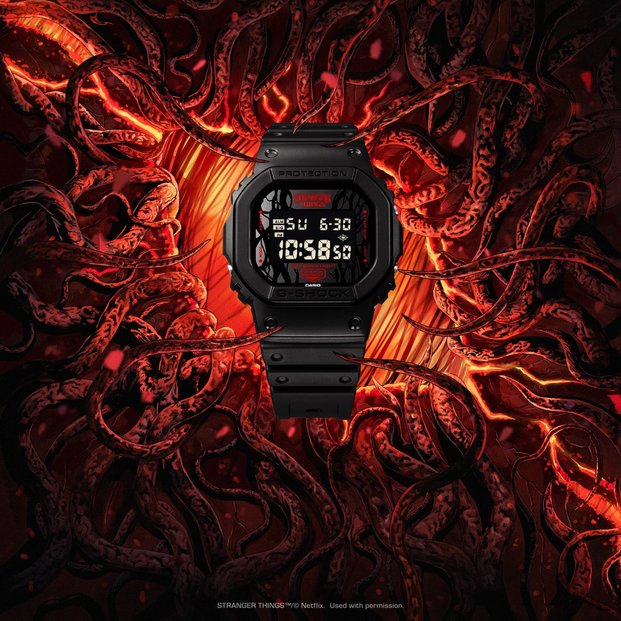 DW-5600STT-1 Reloj G-Shock Stranger Things unisex correa de silicona - Image 9