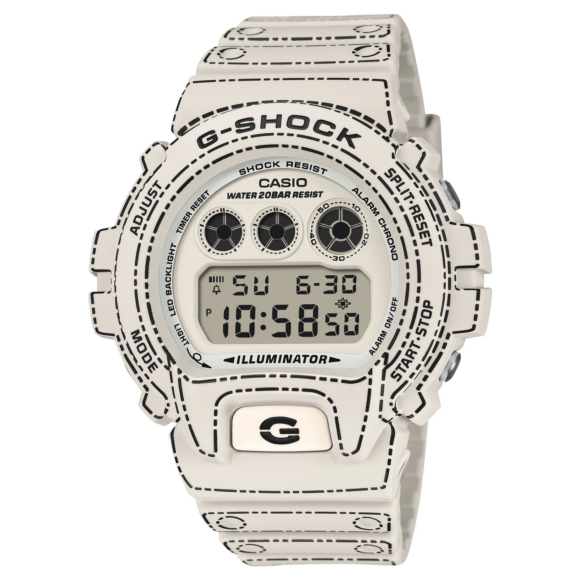 DW-6900RGM-5 Reloj G-Shock de hombre correa de silicona