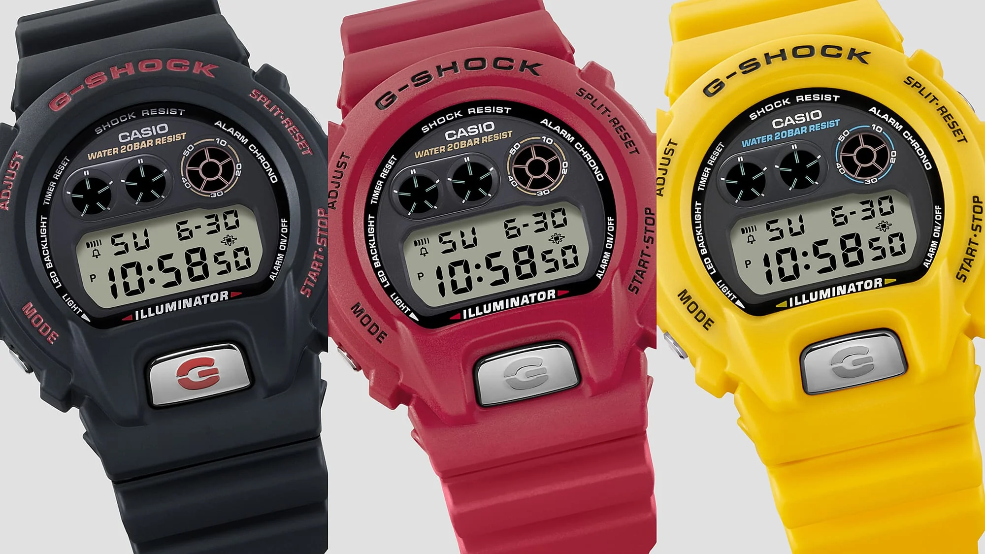 DW-6900TR-1 Reloj G-Shock de hombre pulsera de resina - Image 7
